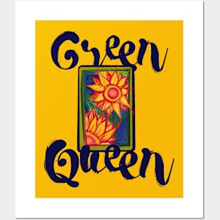Green Queen Garden Mama Posters and Art